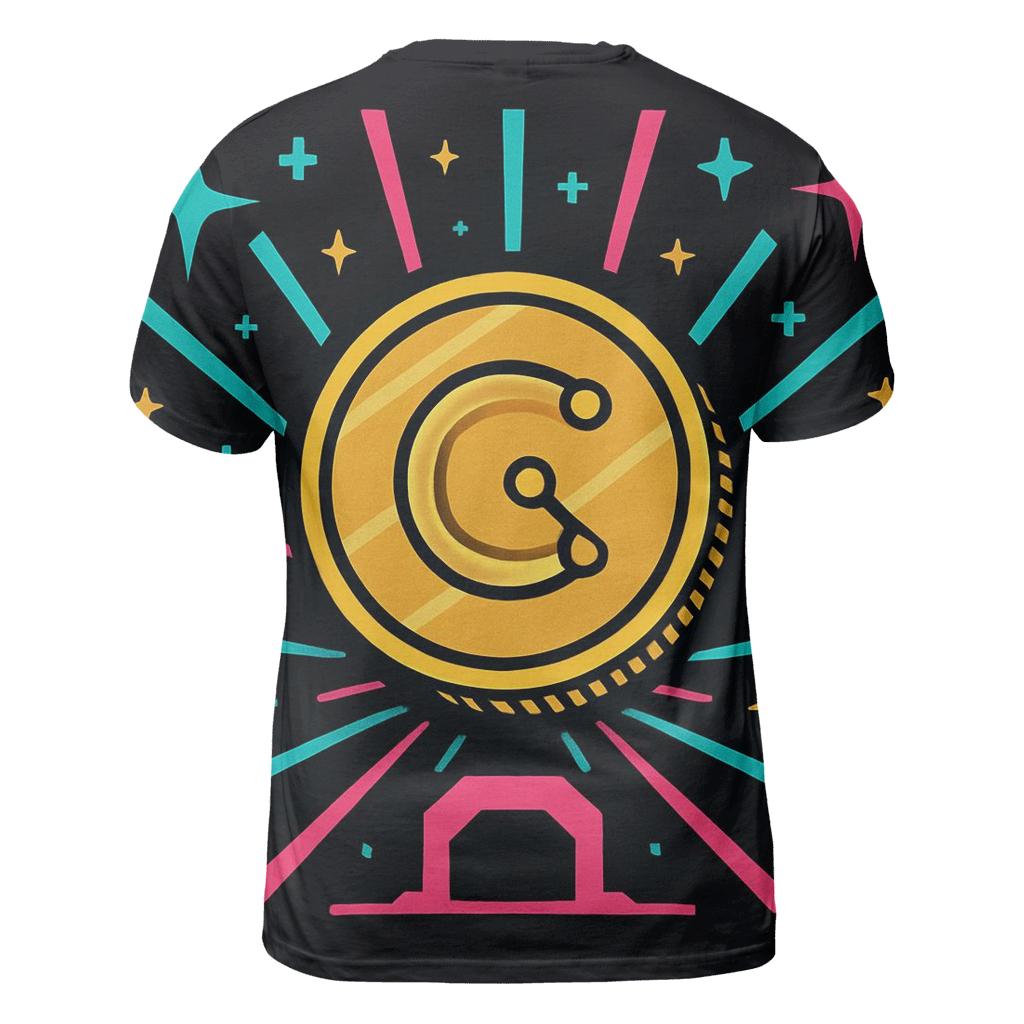 Arcade Starport Token Burst creative print fashion shirts