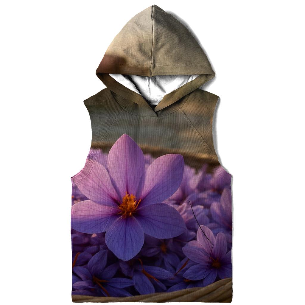 Saffron Crocus Harvest Trays At Dawn printed hoodies