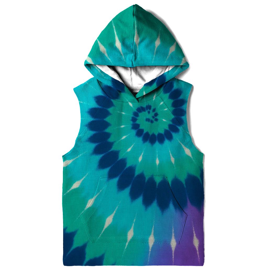 Aurora Spiral Overdye Vortex heavyweight hoodies