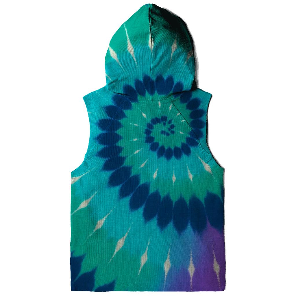 Aurora Spiral Overdye Vortex heavyweight hoodies