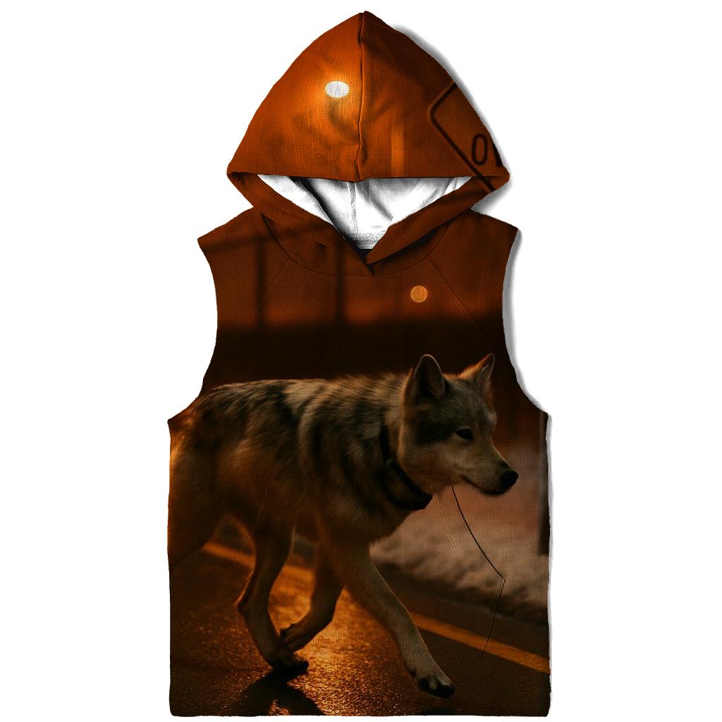Sodium Light Corridor Wolf hoodies fashion