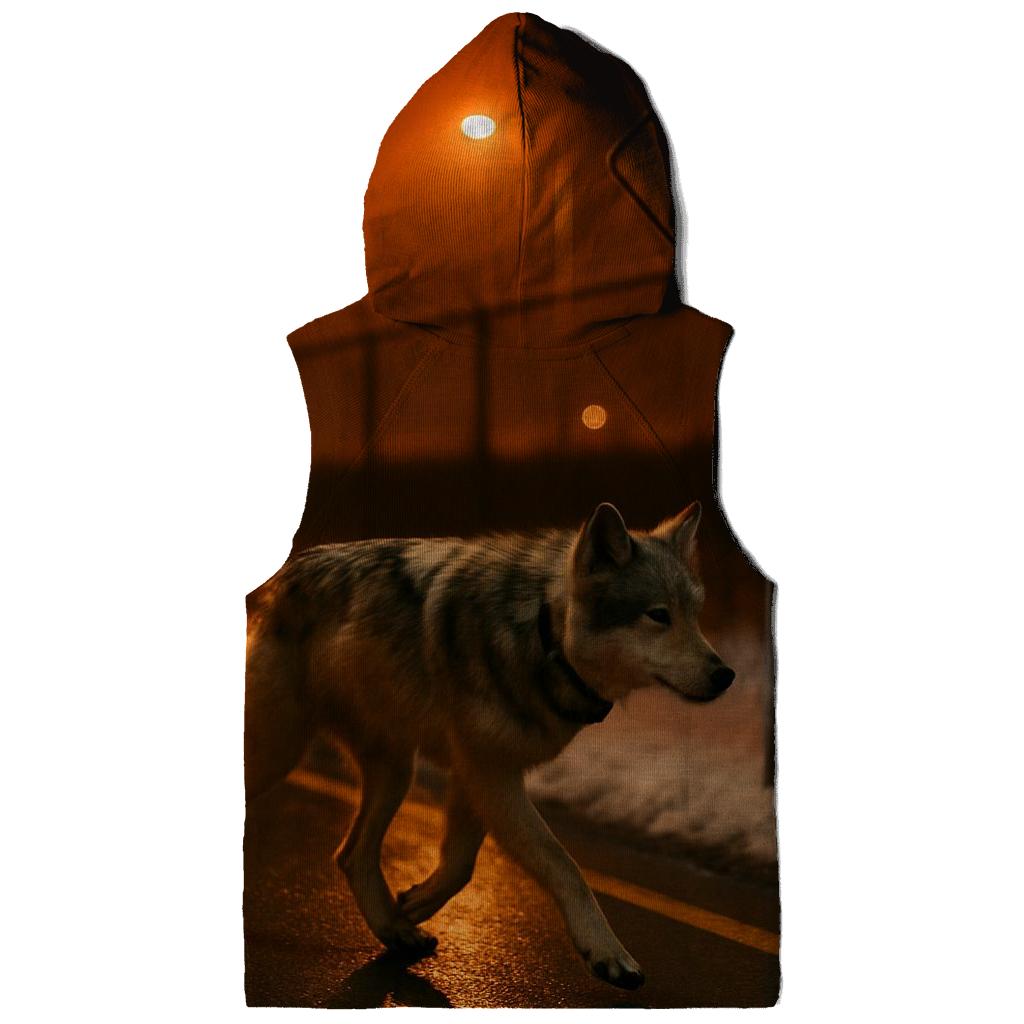 Sodium Light Corridor Wolf hoodies fashion