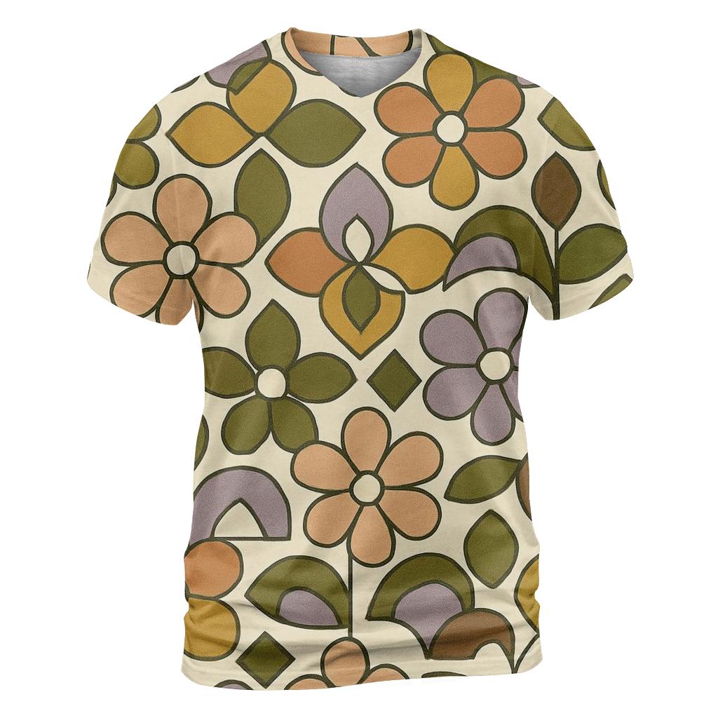 Studio Funk Geometric Petals custom all-over print shirts