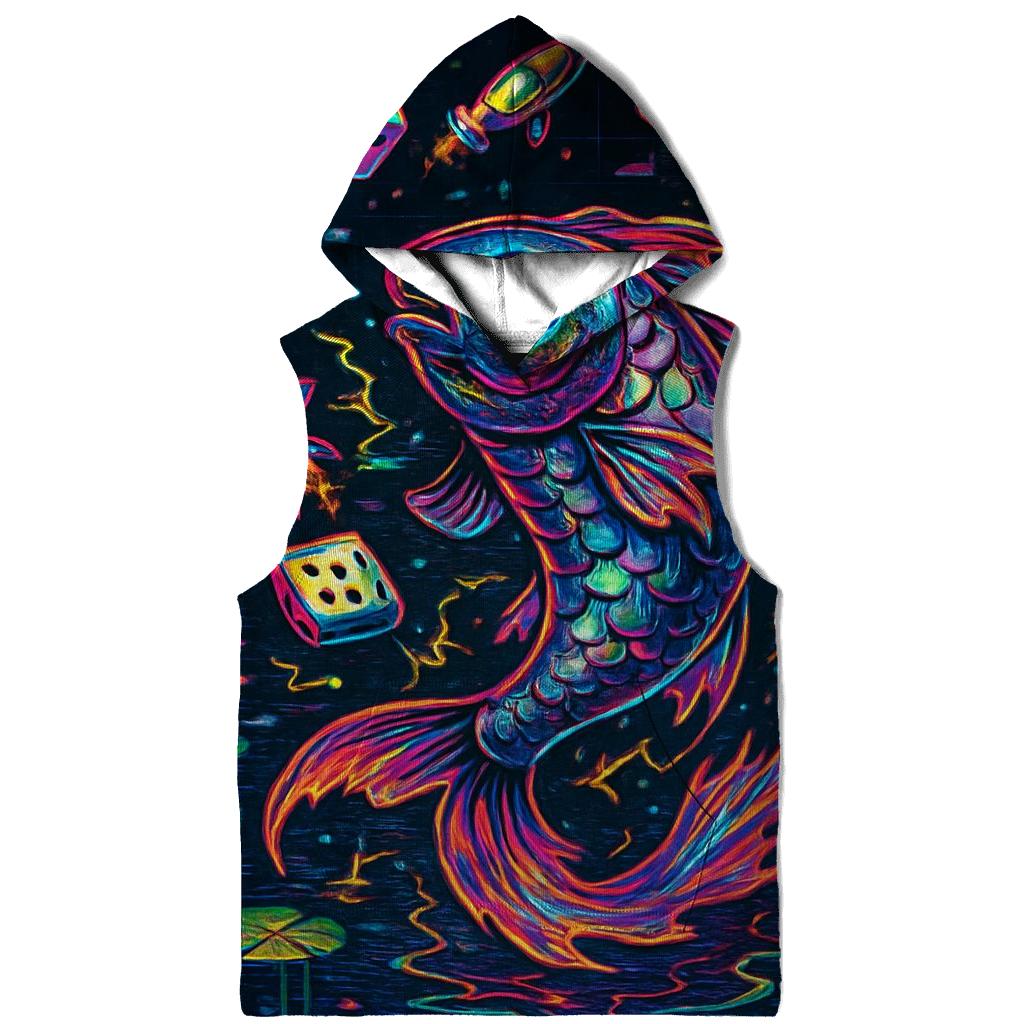 Quantum Koi Juggler embroidered hoodies