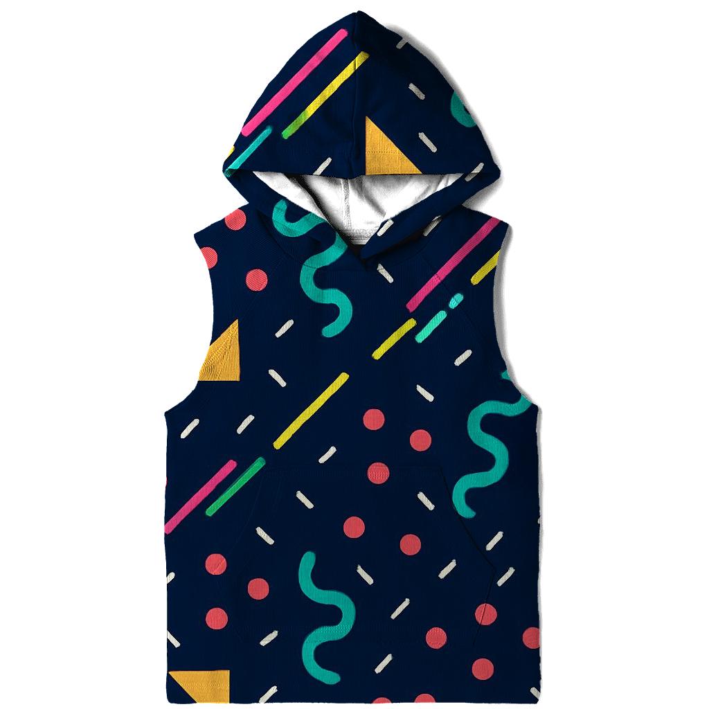 Memphis Meteor Shower Tiles zip-up hoodies