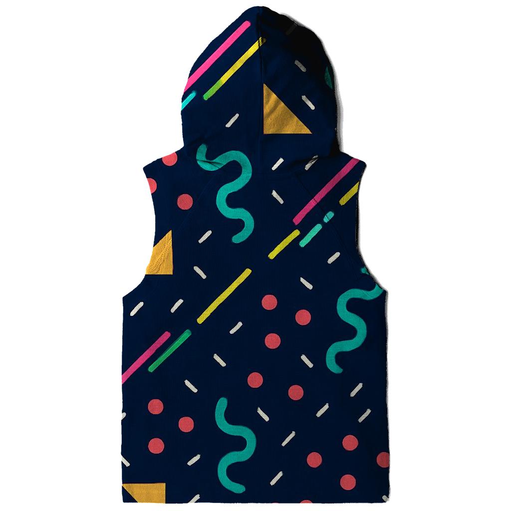 Memphis Meteor Shower Tiles zip-up hoodies