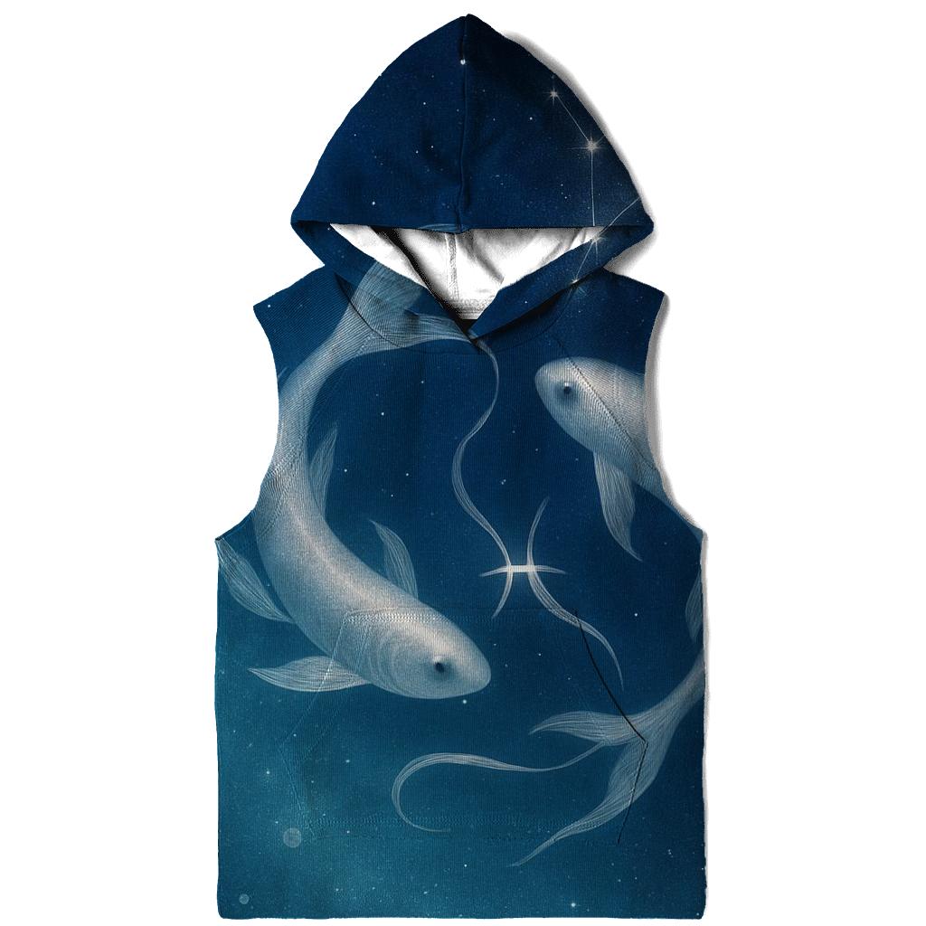 Pisces Dream Current Twin Fish Constellation premium hoodies