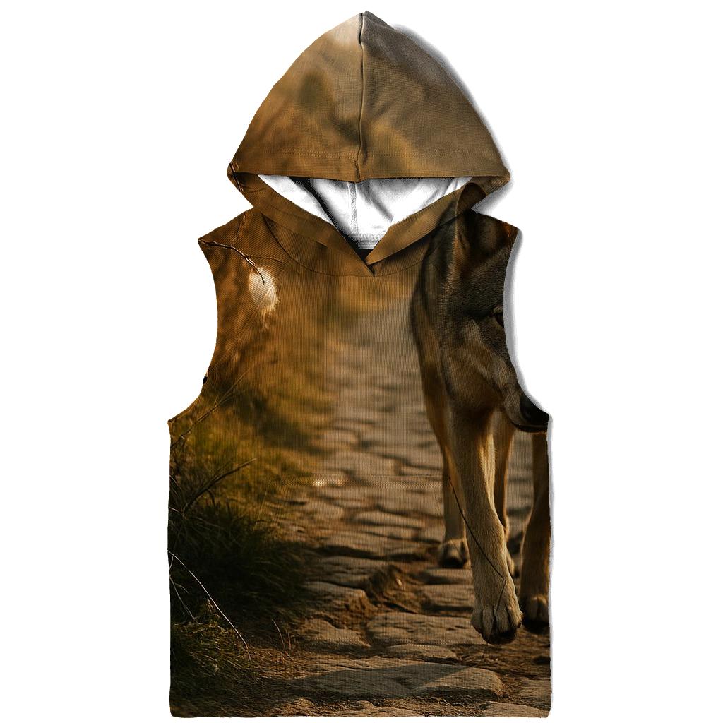 Transhumance Trail Apennine Wolf embroidered hoodies