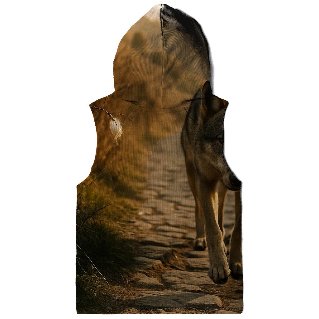 Transhumance Trail Apennine Wolf embroidered hoodies