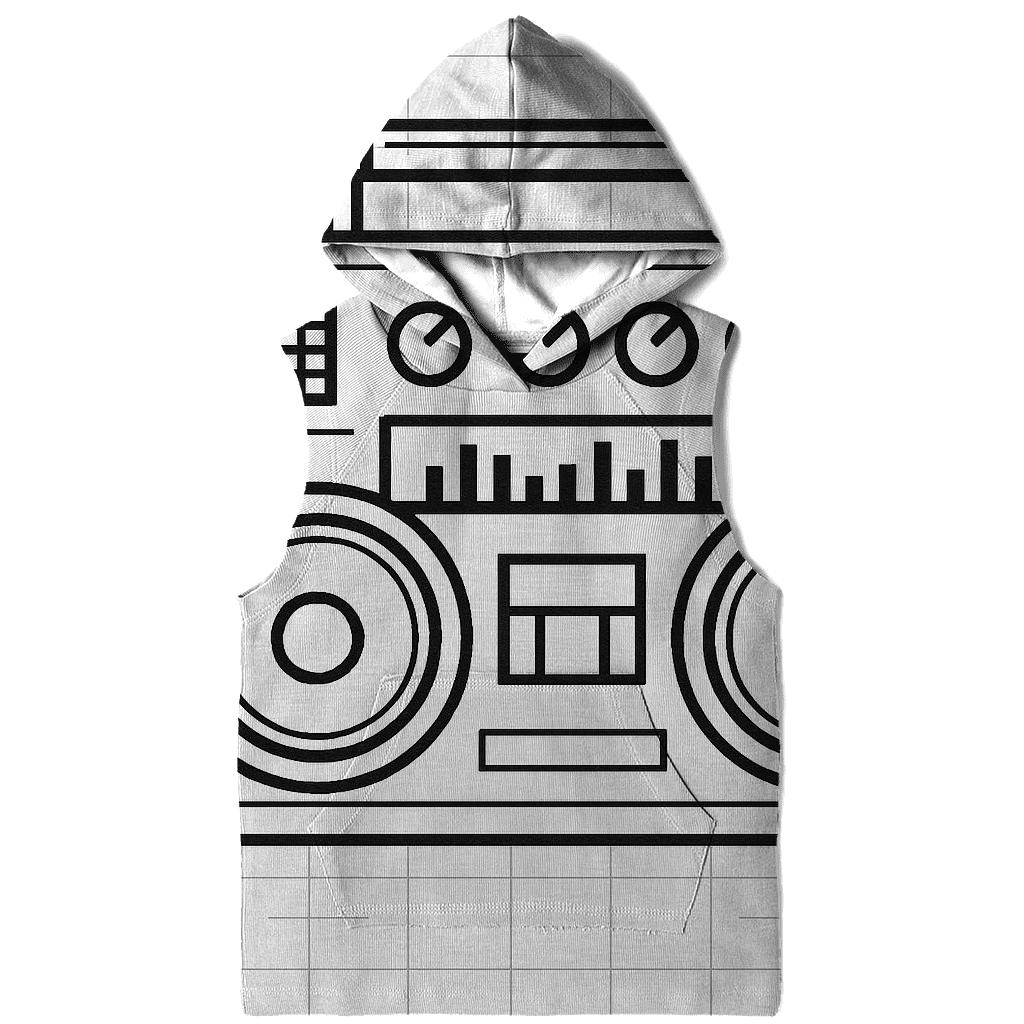 Monochrome Boombox Blueprint heavyweight hoodies