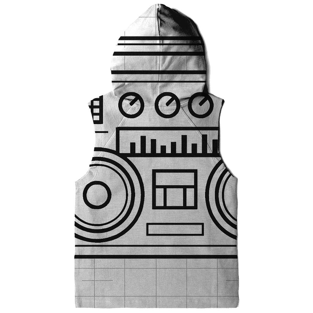 Monochrome Boombox Blueprint heavyweight hoodies