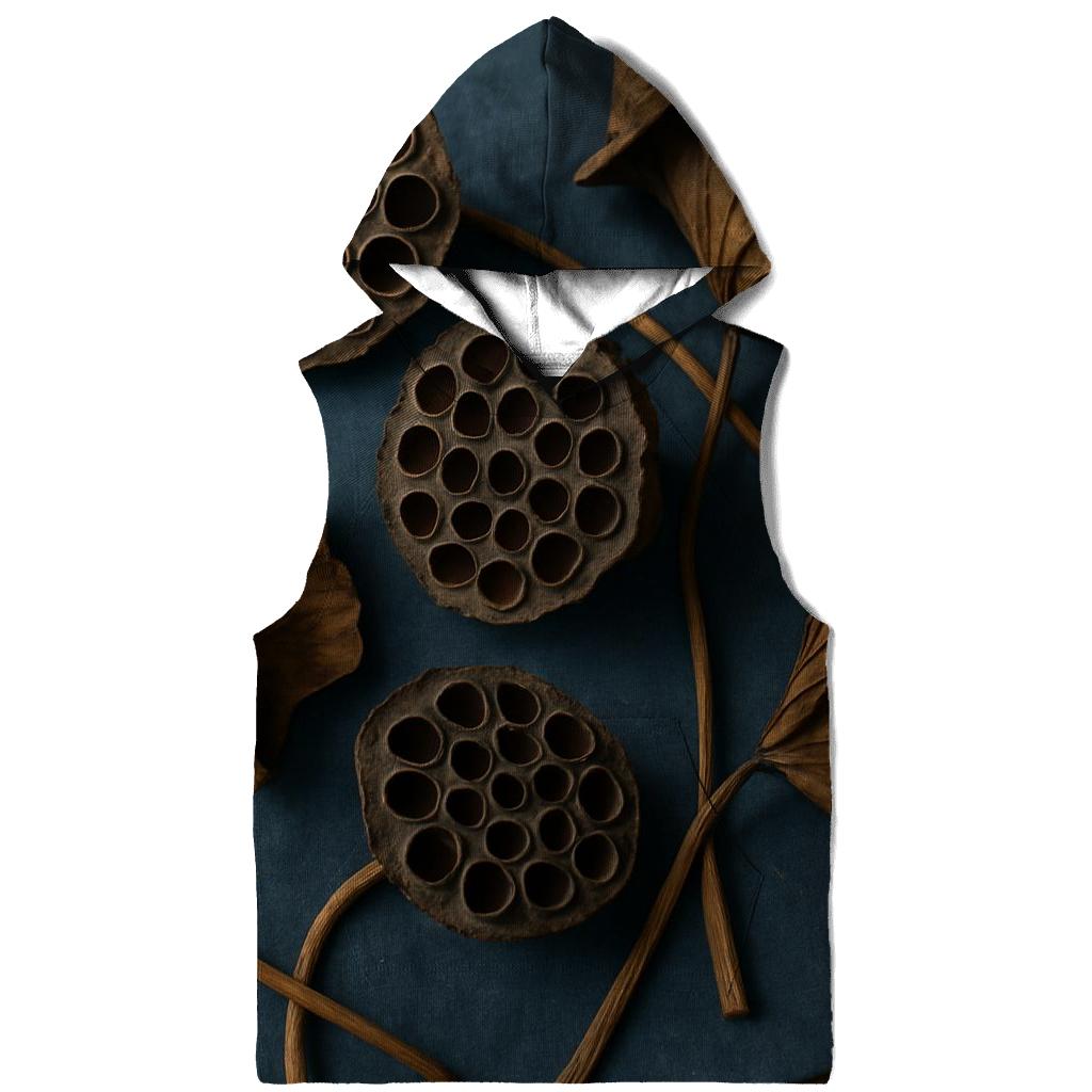Lotus Seed Pod Study On Museum Textile pullover hoodies