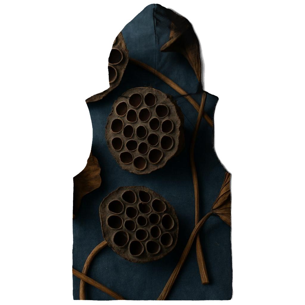 Lotus Seed Pod Study On Museum Textile pullover hoodies