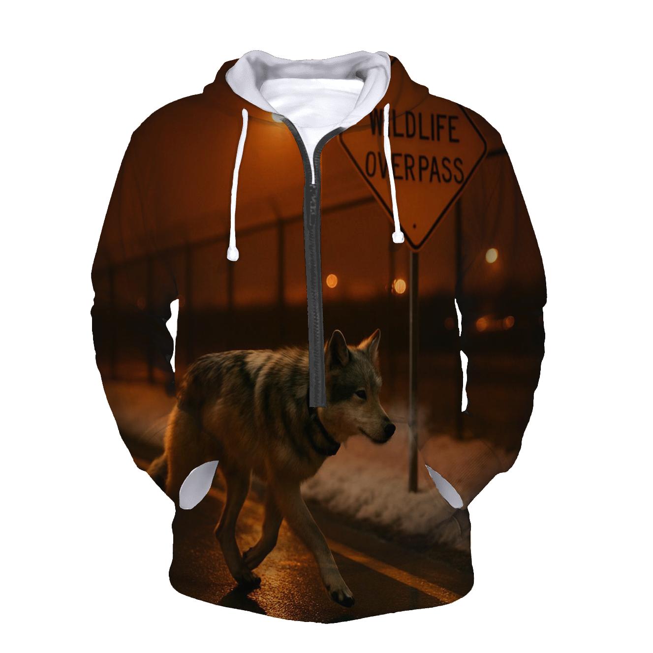 Sodium Light Corridor Wolf pullover hoodies