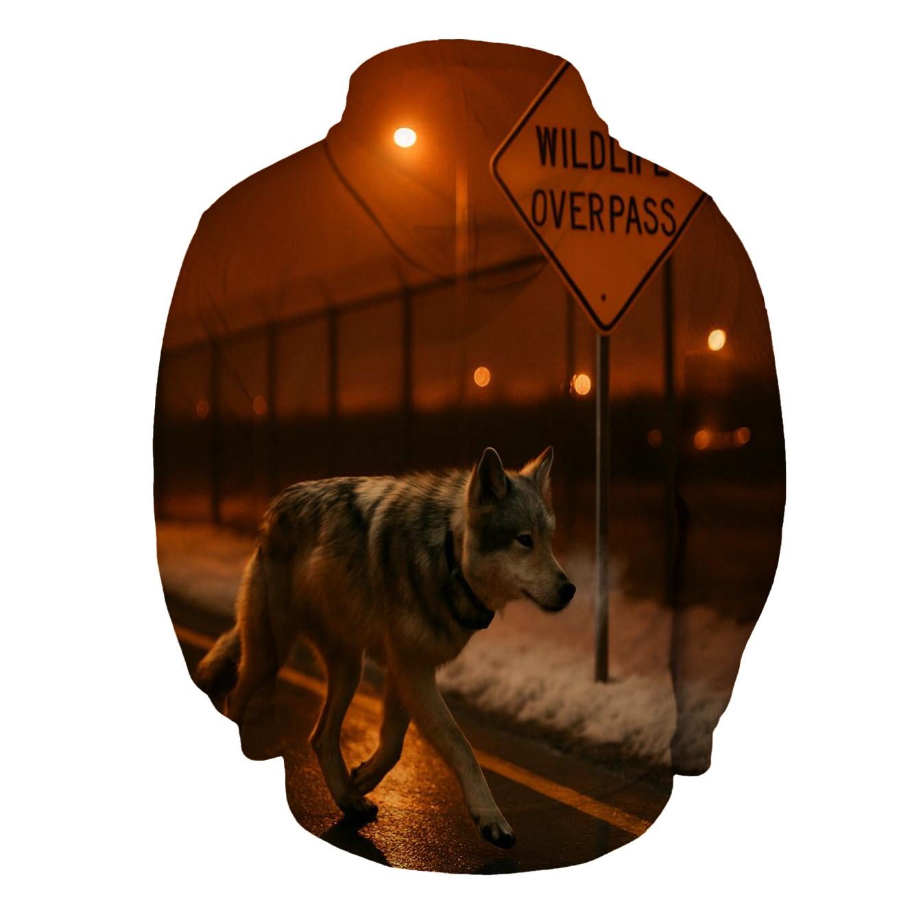 Sodium Light Corridor Wolf pullover hoodies