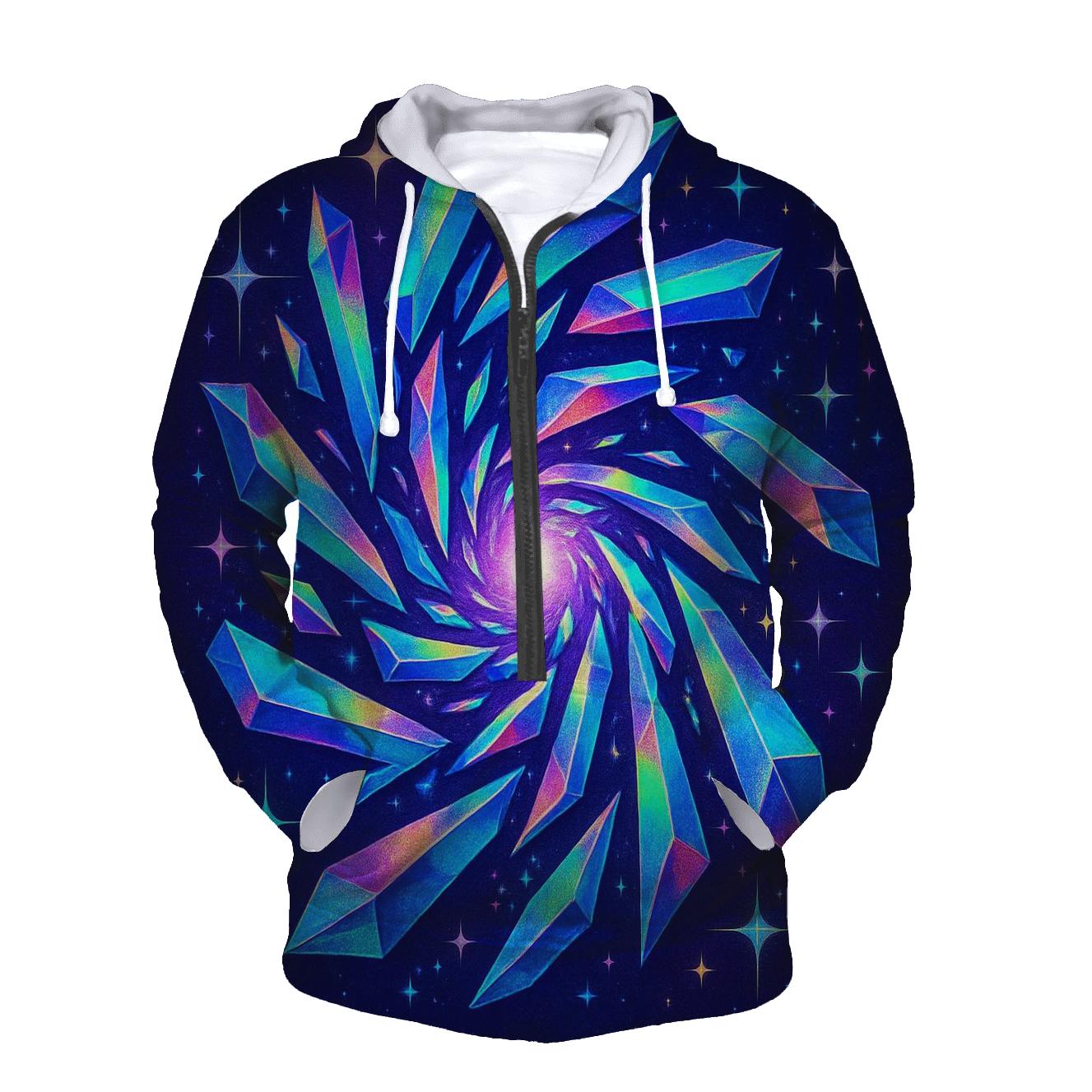 Holo Prism Carousel zip-up hoodies