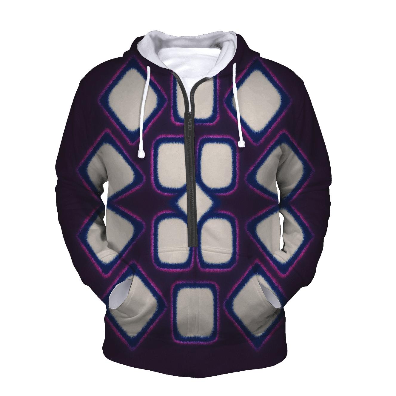 Itajime Nebula Lattice Clamp Resist hoodie designs