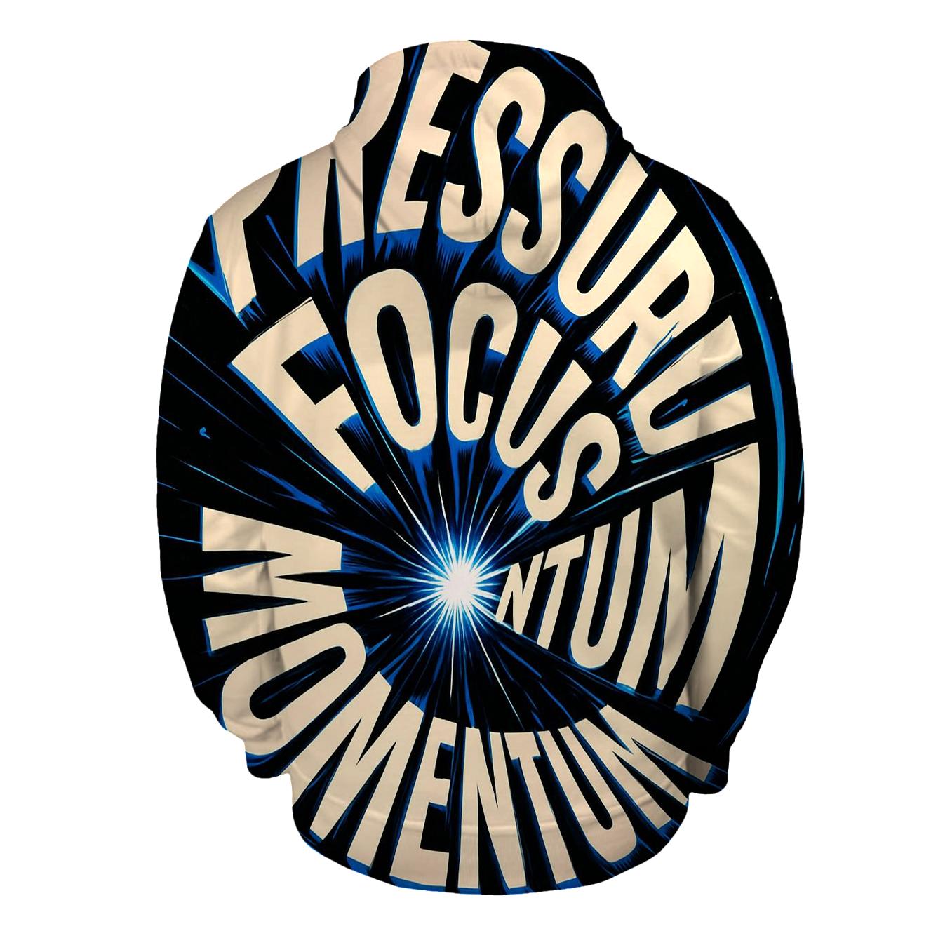 Gravity Well Typography Vortex hoodies fashion