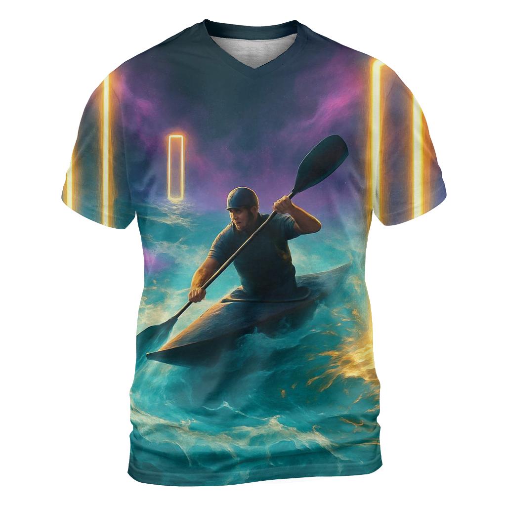 Canoe Slalom Nebula Gate Rapids designer pattern shirts