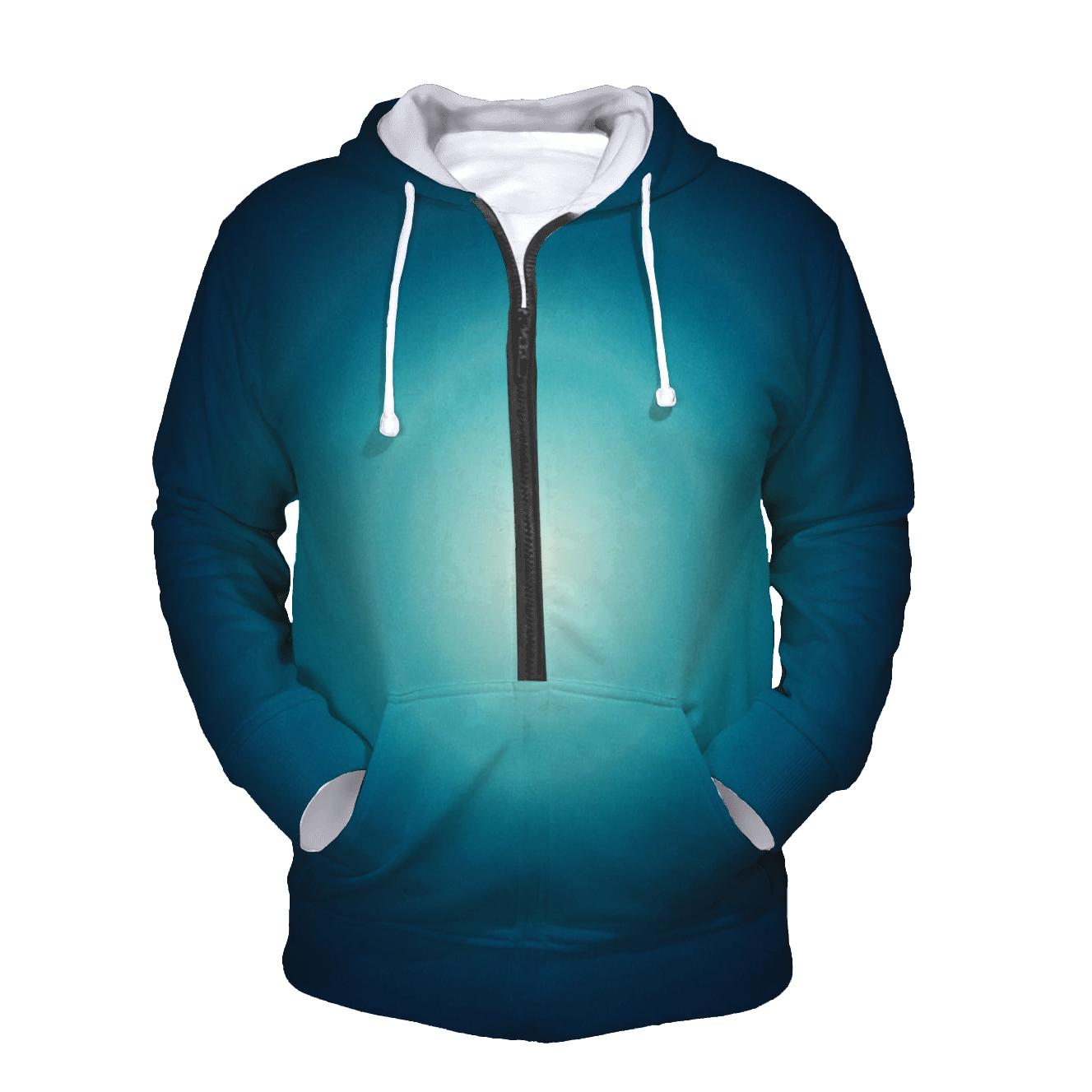 Polar Halo Diffusion printed hoodies