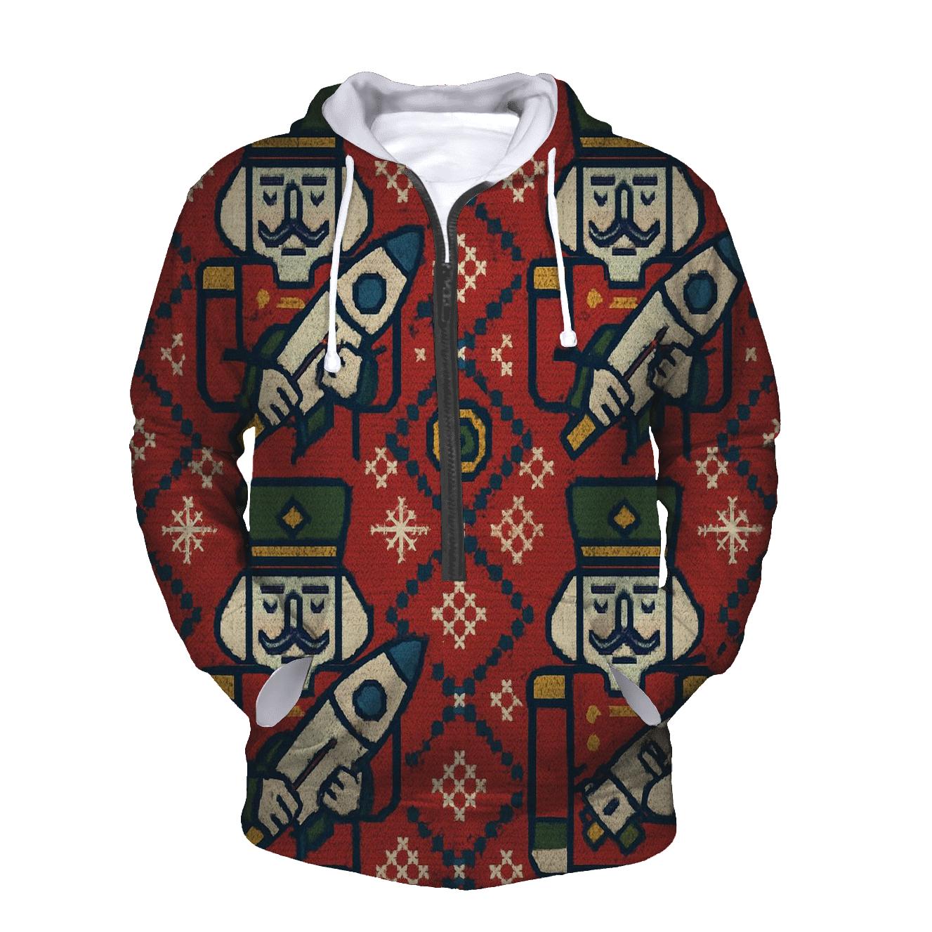 Nutcracker Rocket Parade Grid Design hoodies fashion