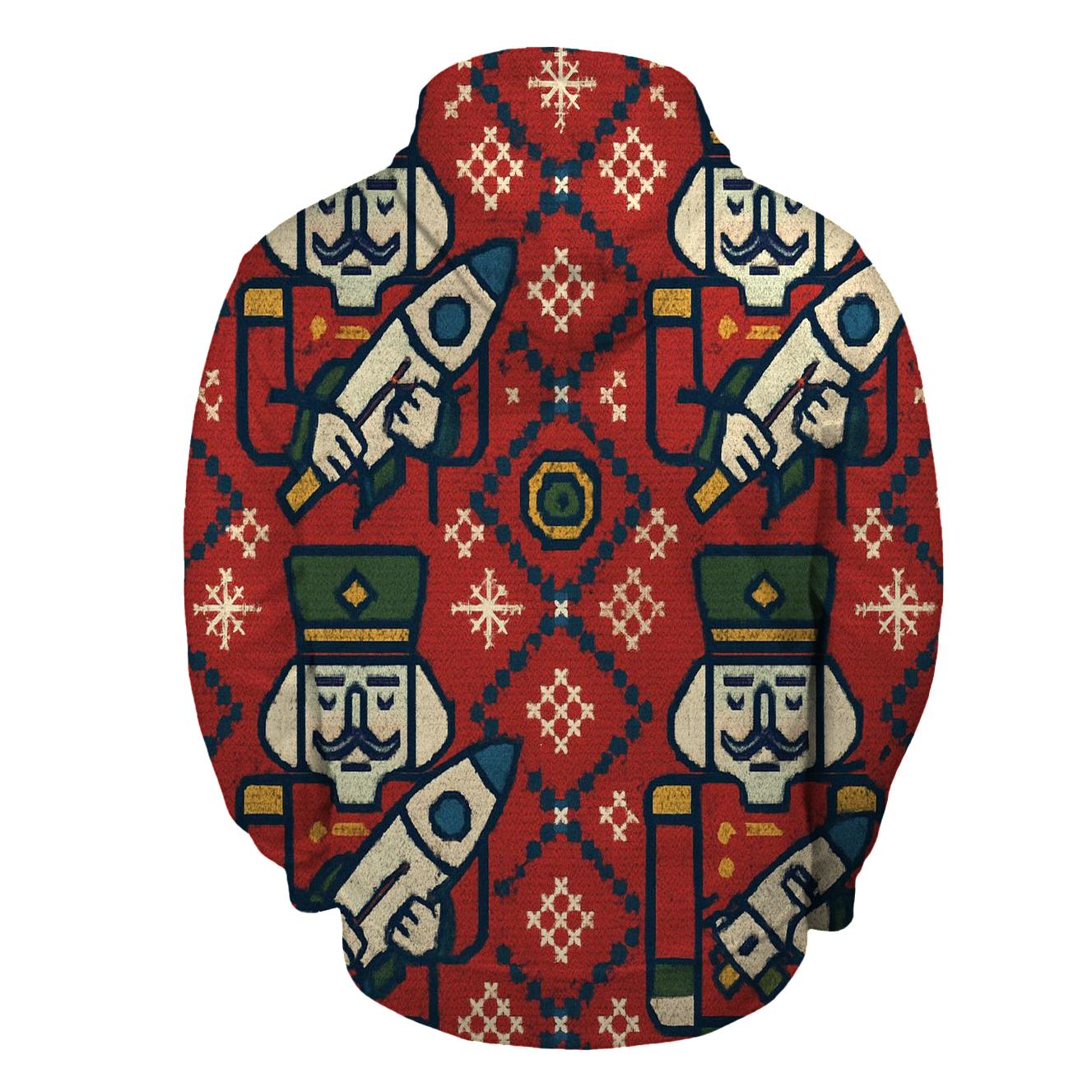 Nutcracker Rocket Parade Grid Design hoodies fashion