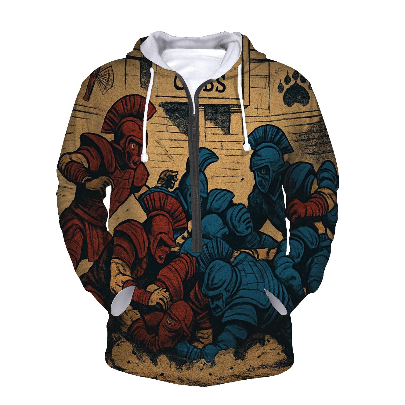 Ancient Arena Showdown Braves Versus Cubs custom hoodies