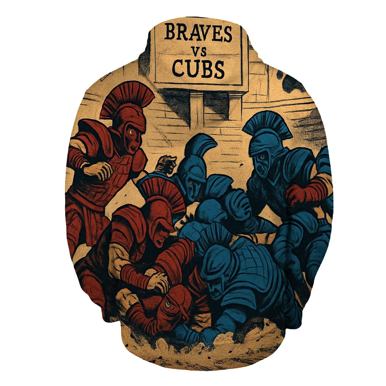 Ancient Arena Showdown Braves Versus Cubs custom hoodies