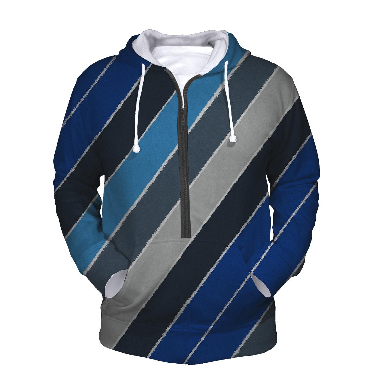 Arashi Meteor Shear Diagonals zip-up hoodies
