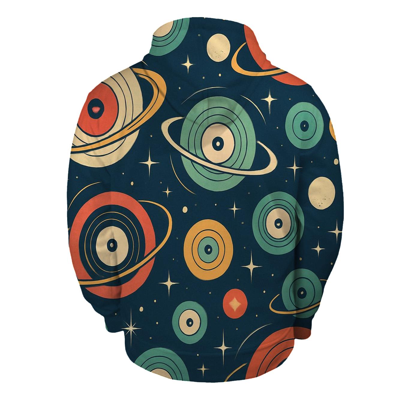 Vinyl Orbit Record Rings heavyweight hoodies