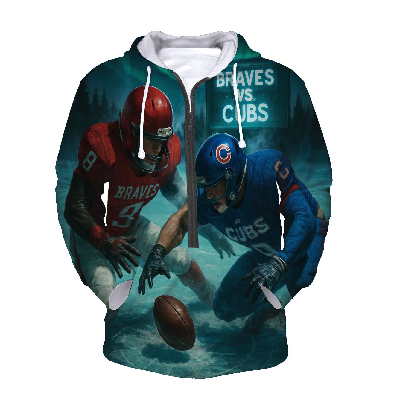 Arctic Night Field Duel Braves Versus Cubs hoodie styles