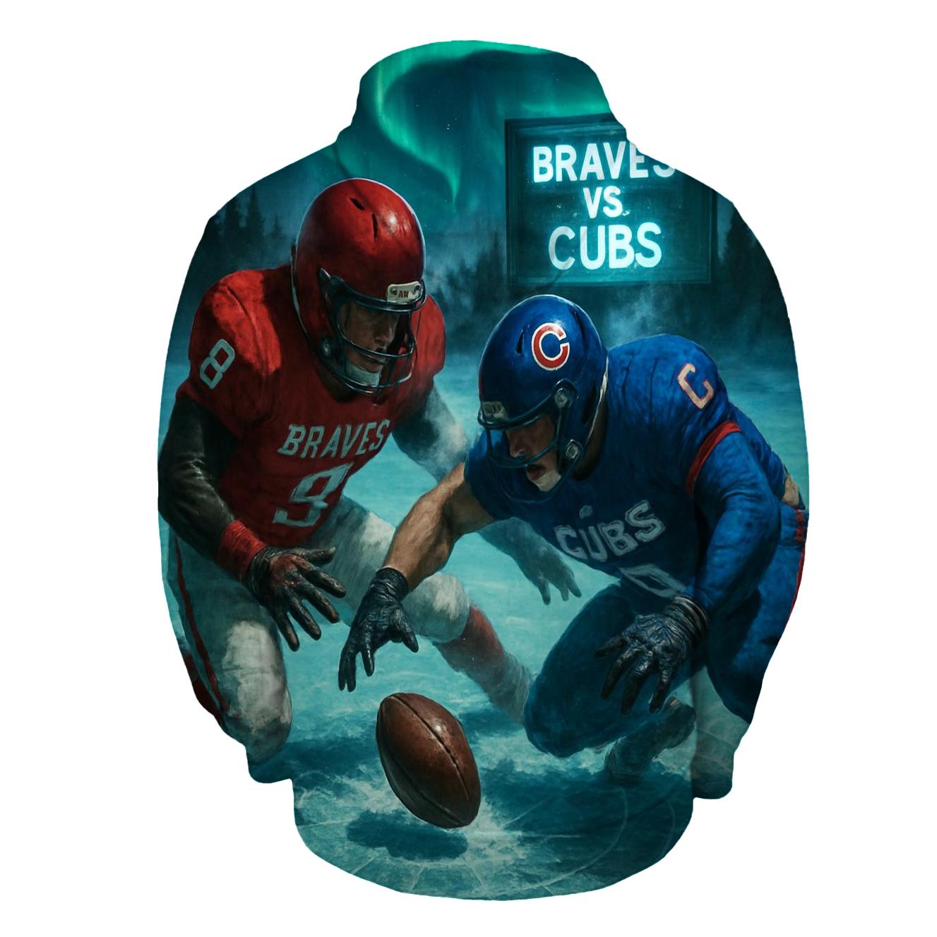 Arctic Night Field Duel Braves Versus Cubs hoodie styles
