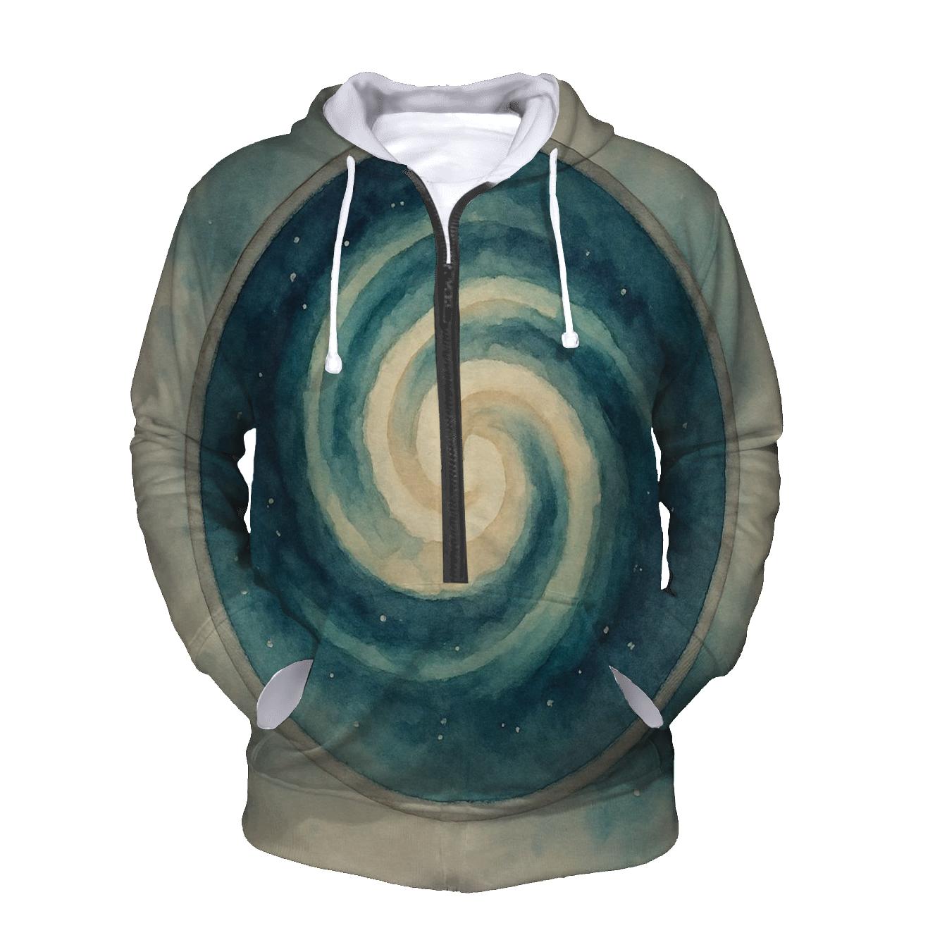 Latte Swirl Nebula premium hoodies