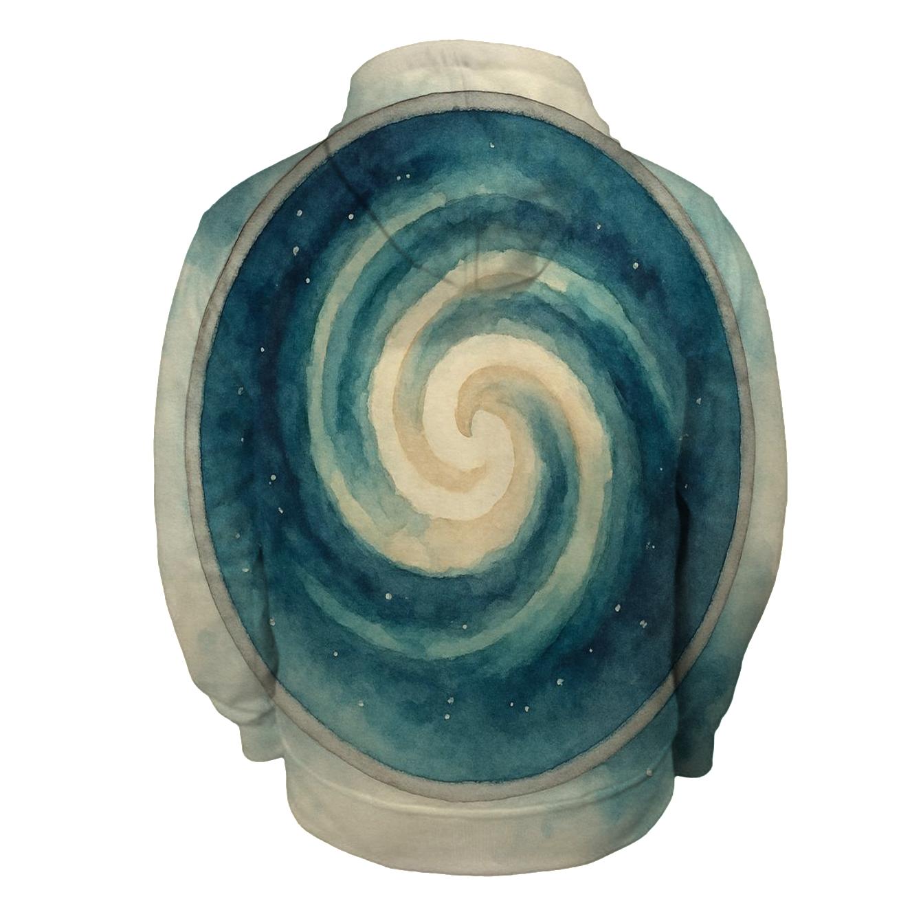 Latte Swirl Nebula premium hoodies