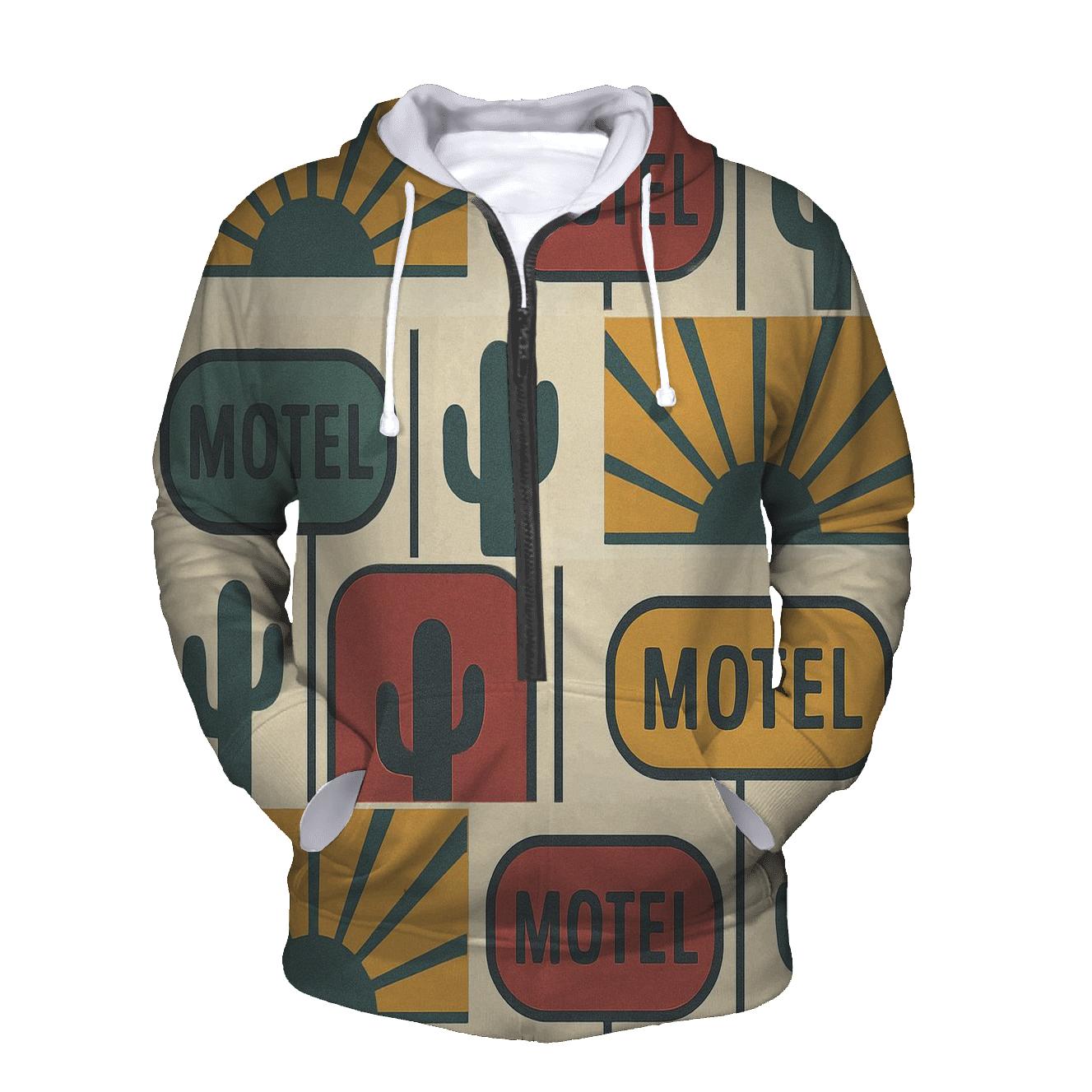 Desert Motel Sunburst Grid pullover hoodies