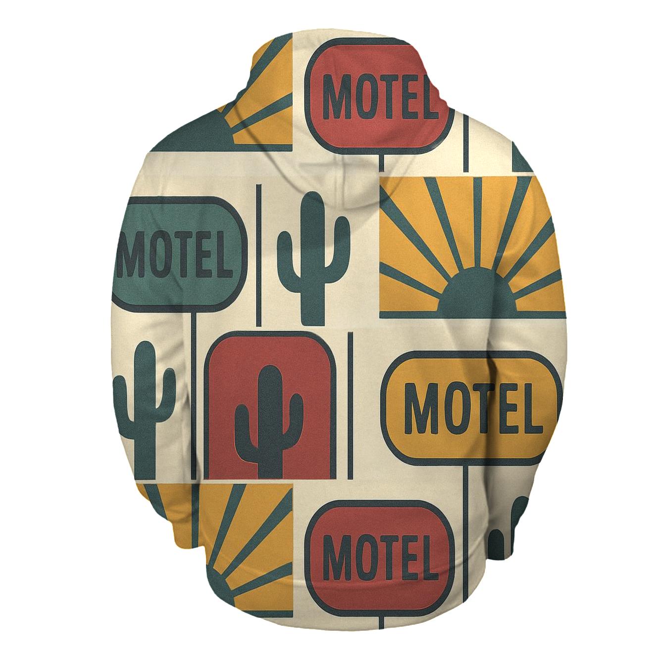 Desert Motel Sunburst Grid pullover hoodies