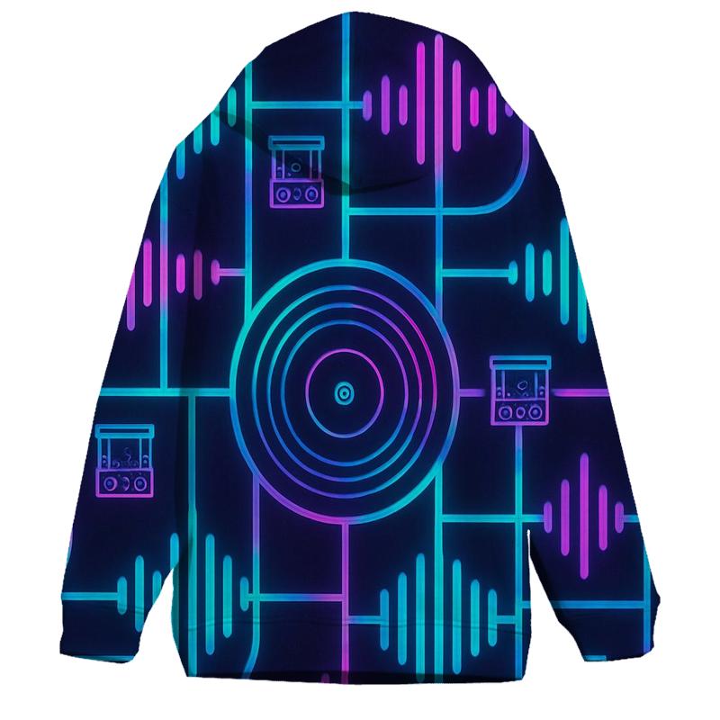 Neon City Beat Map hoodie designs