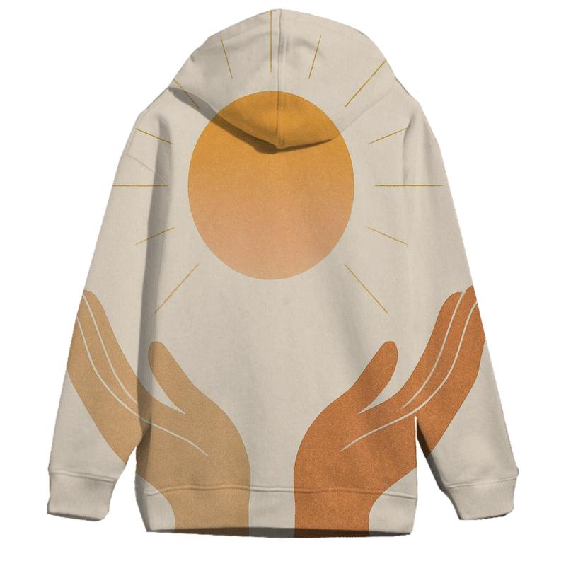 Hands Of Dawn Offering zip-up hoodies