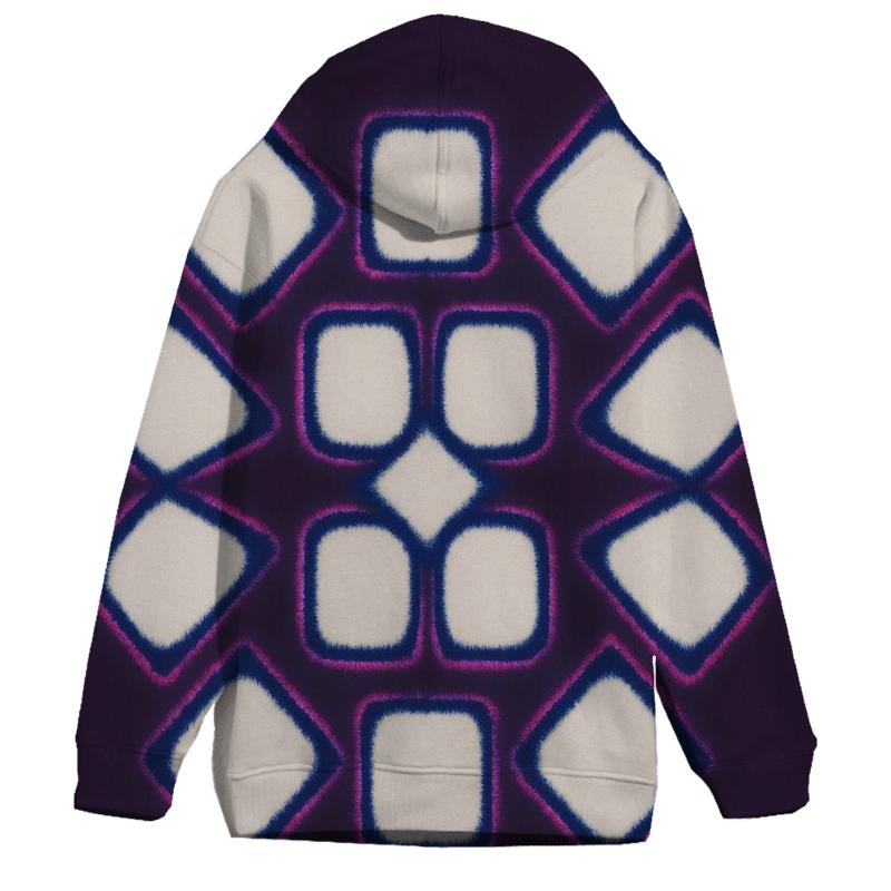 Itajime Nebula Lattice Clamp Resist premium hoodies