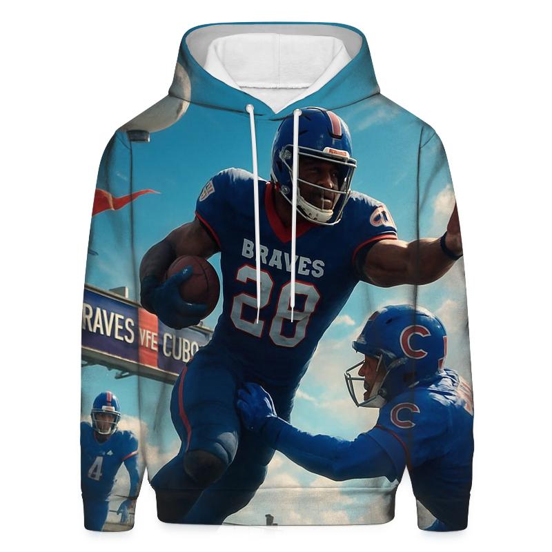 Sky Harbor Tackle Braves Versus Cubs pullover hoodies