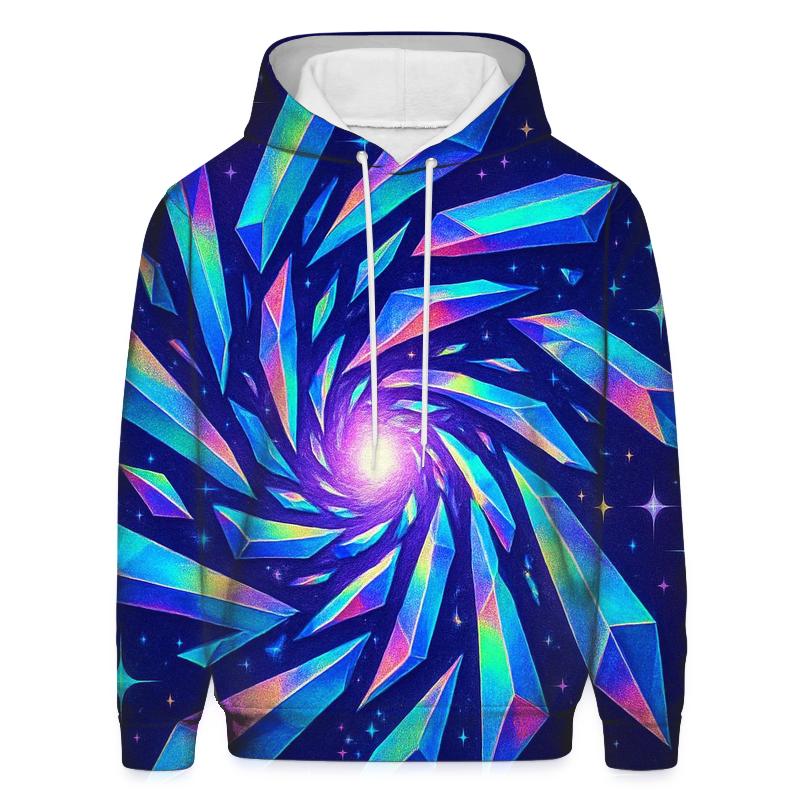Holo Prism Carousel printed hoodies