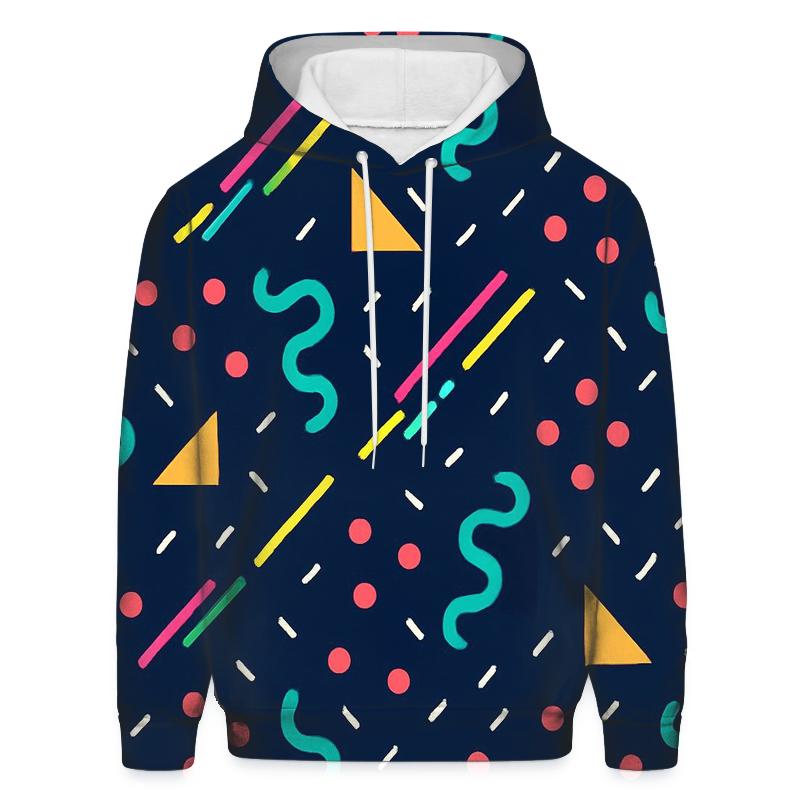 Memphis Meteor Shower Tiles heavyweight hoodies