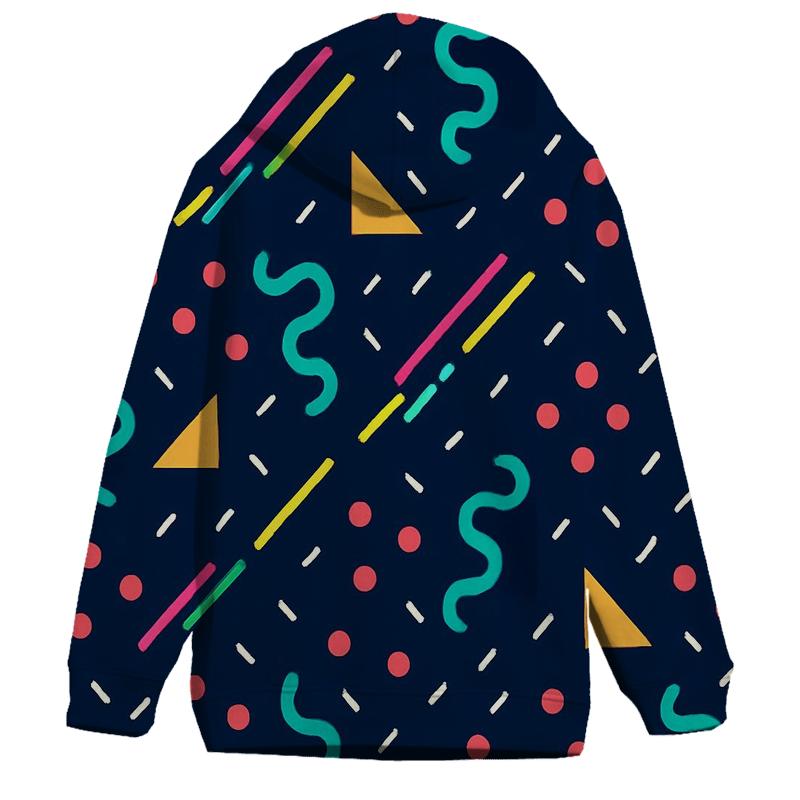 Memphis Meteor Shower Tiles heavyweight hoodies