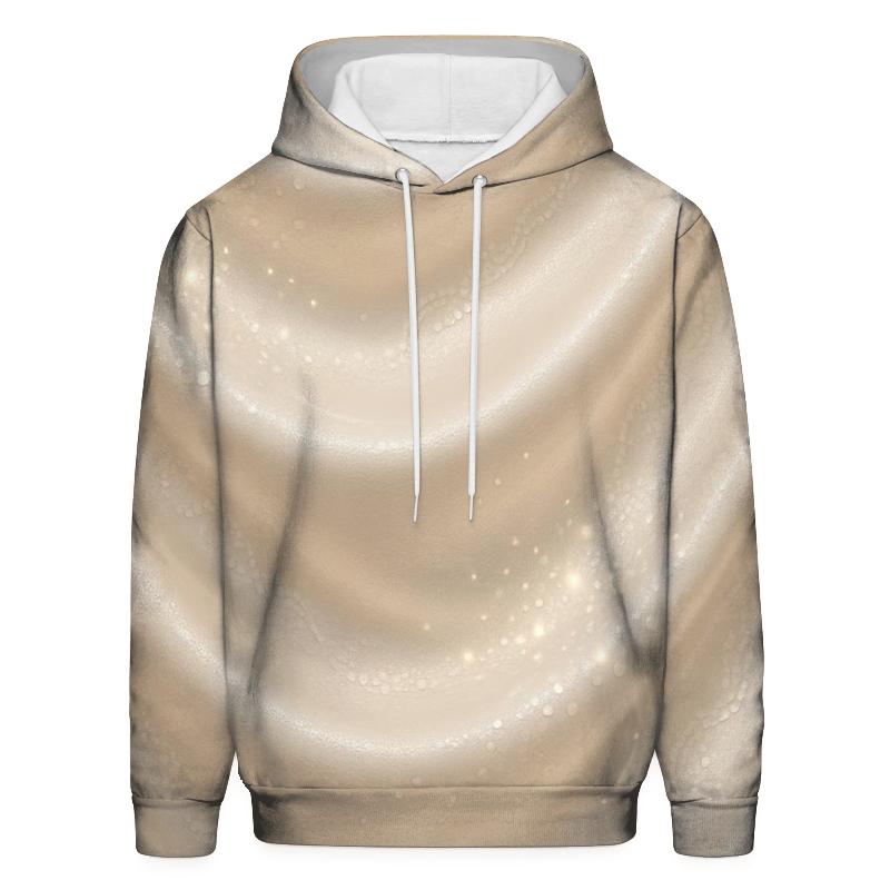 Champagne Pearl Drapery designer hoodies