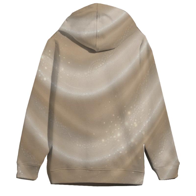 Champagne Pearl Drapery designer hoodies