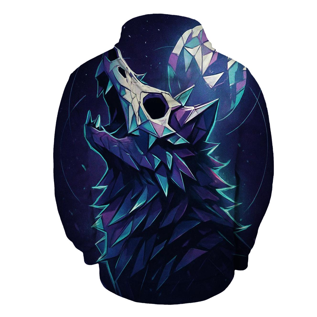 Prismatic Bone Mask Howler hoodies fashion