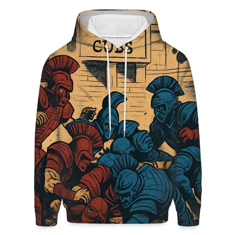 Ancient Arena Showdown Braves Versus Cubs designer hoodies