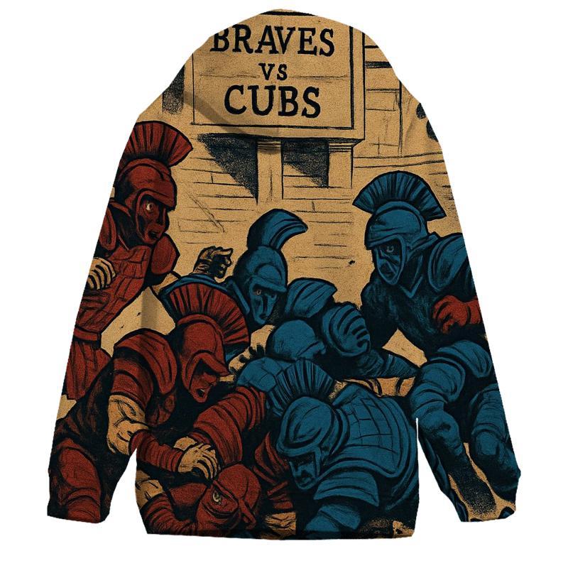 Ancient Arena Showdown Braves Versus Cubs designer hoodies