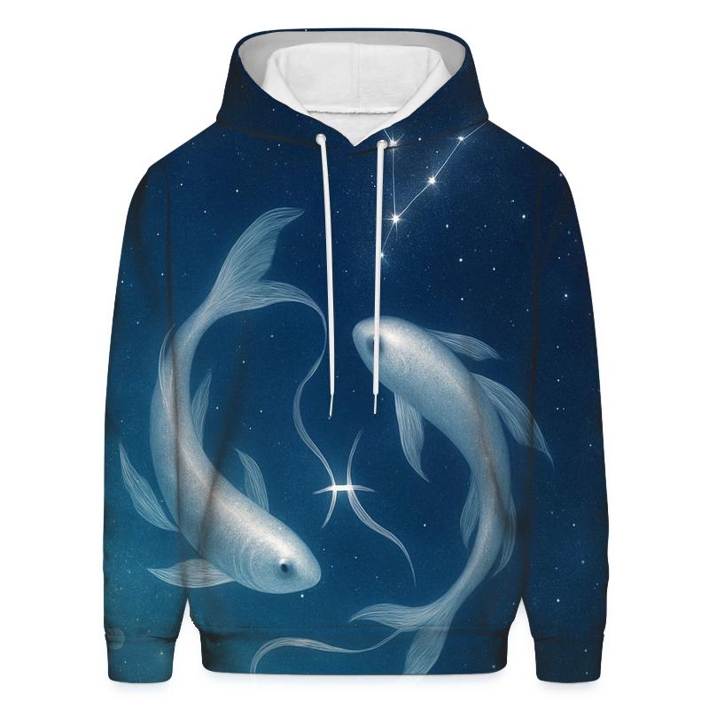 Pisces Dream Current Twin Fish Constellation hoodie styles