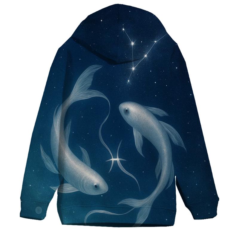 Pisces Dream Current Twin Fish Constellation hoodie styles